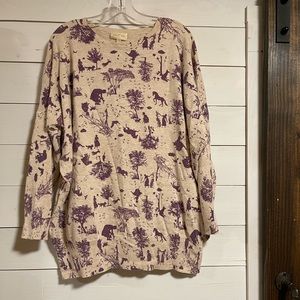 ModCloth long printed sweater
